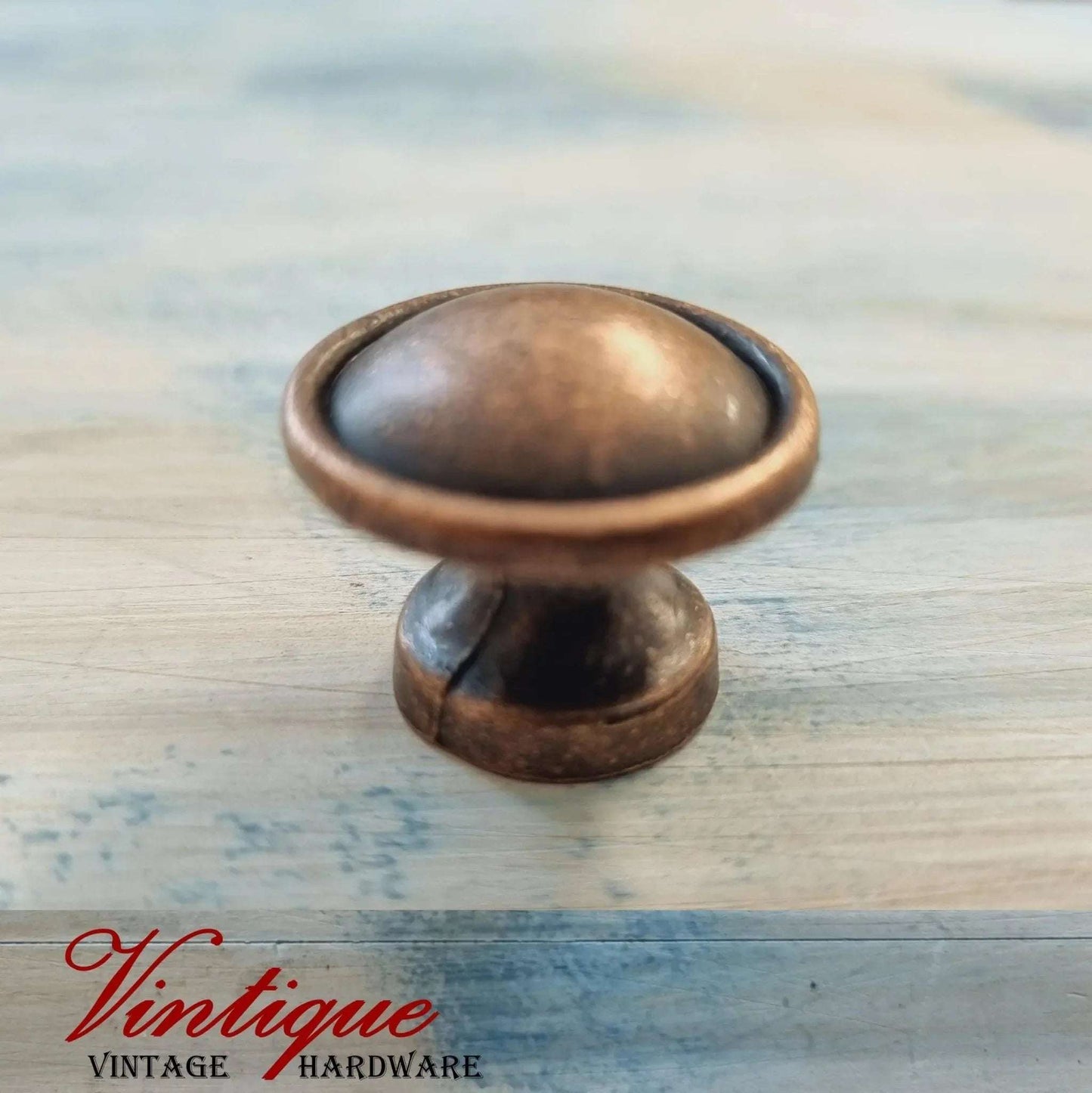 Classic Bronze Drawer Knob 25mm Diameter - Vintique Concepts