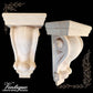 CLASSIC Large Scroll wooden corbell (each) 28cm x 28 x 10cm