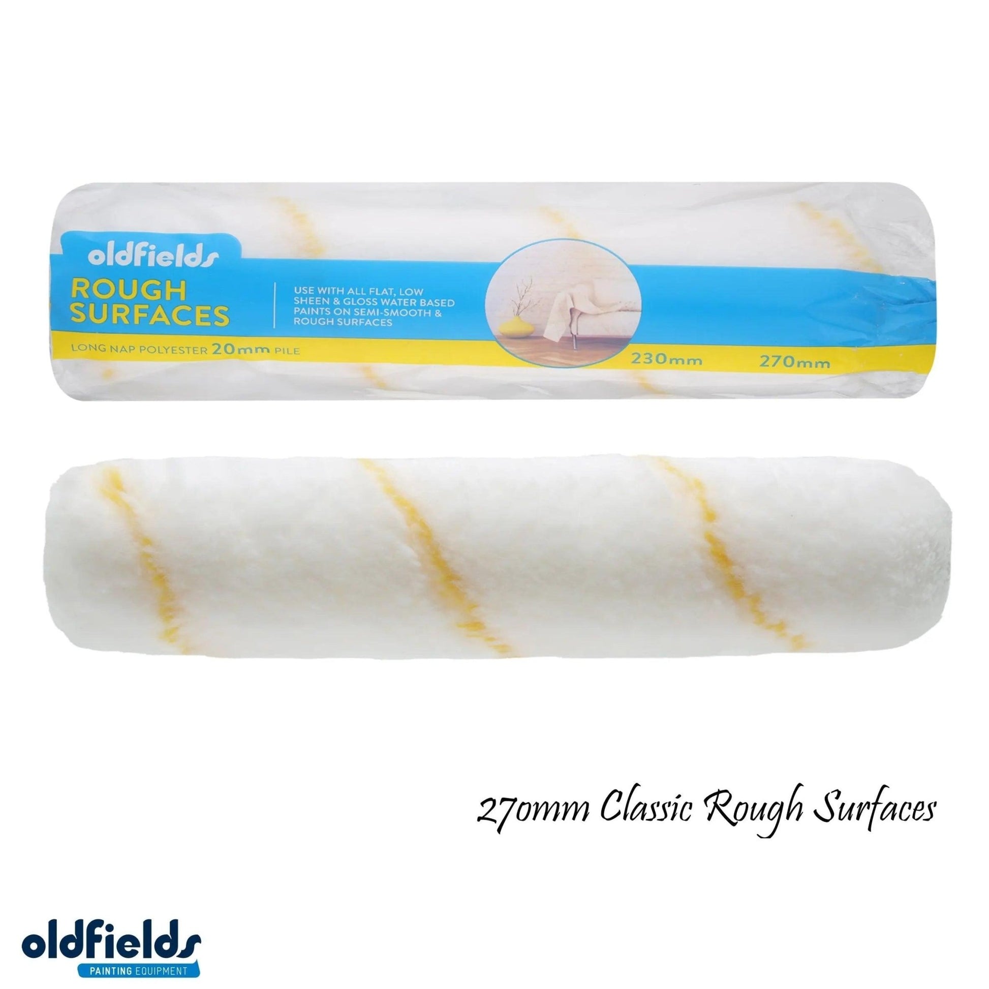Classic Rough surfaces Paint Roller sleeve -20mm nap (230mm or 270mm) from Oldfields-Vintique Concepts