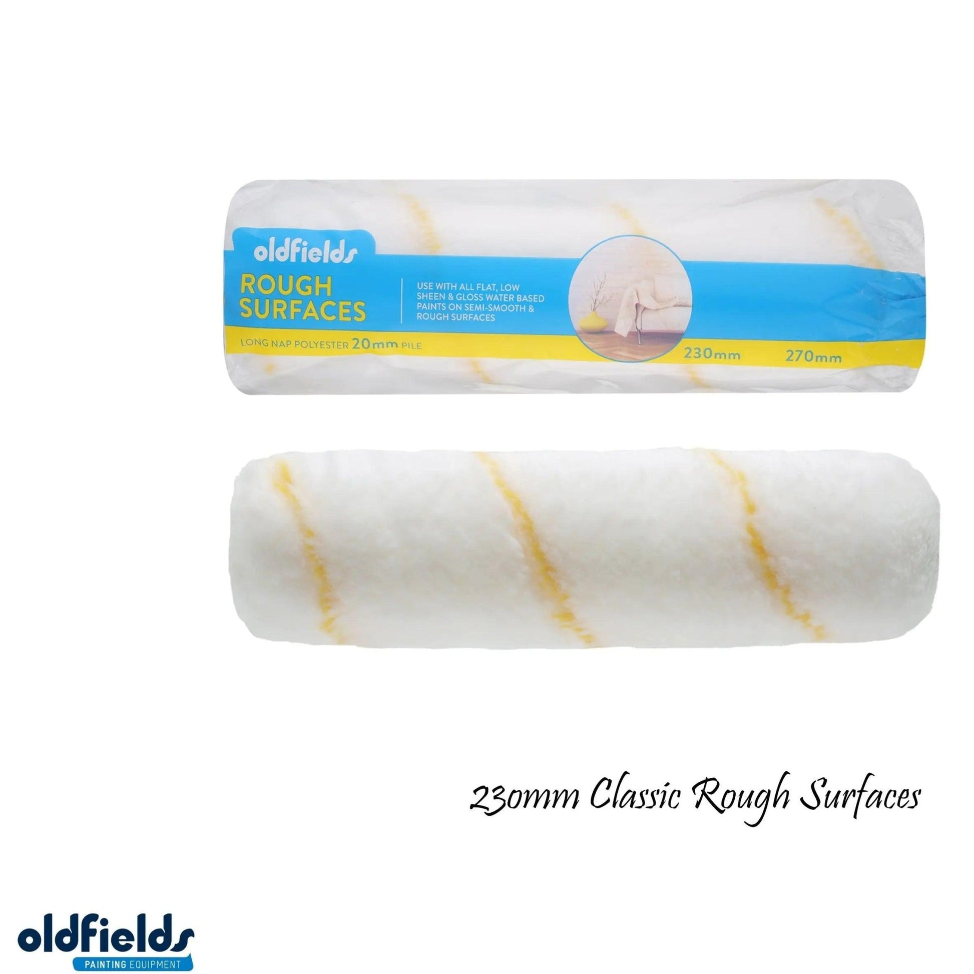 Classic Rough surfaces Paint Roller sleeve -20mm nap (230mm or 270mm) from Oldfields-Vintique Concepts