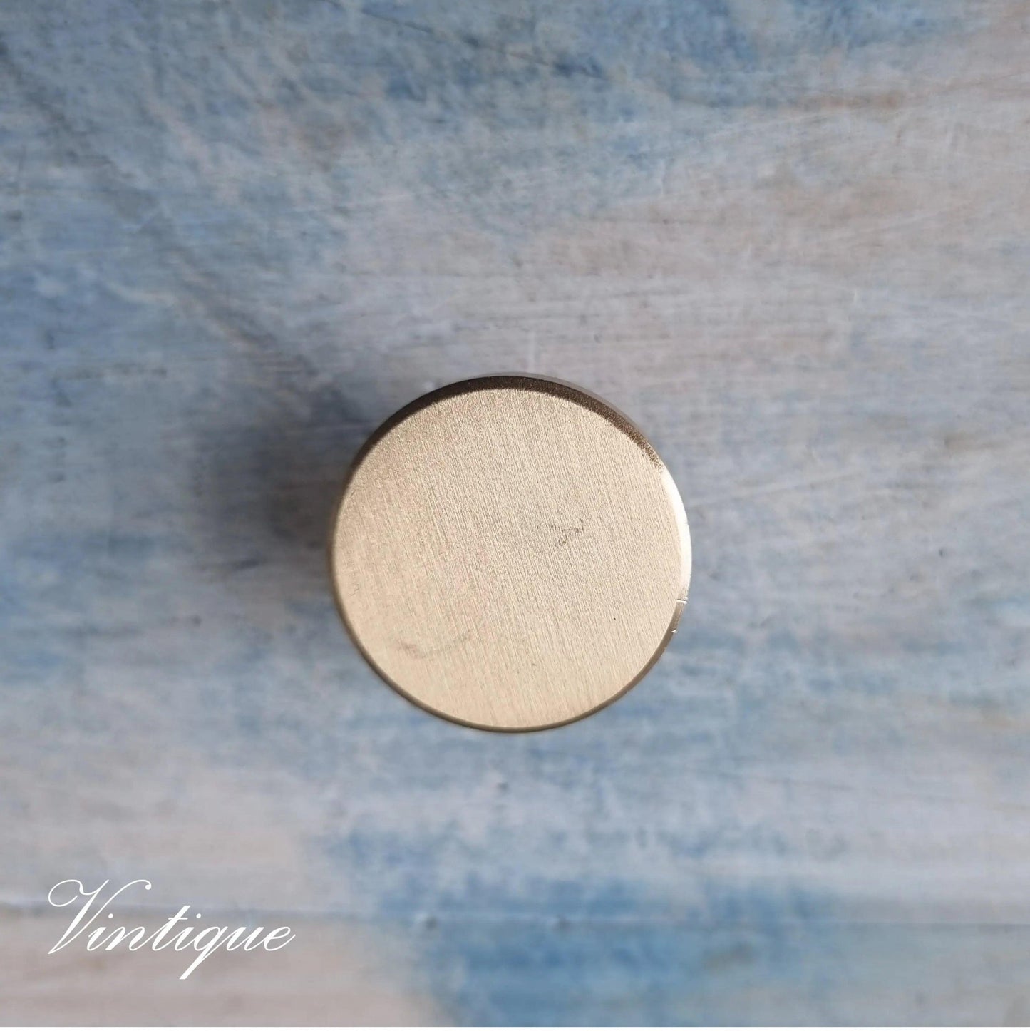 Classico Series Solid Brushed Brass Cabinet knob Handle 25mm dia-Vintique Concepts