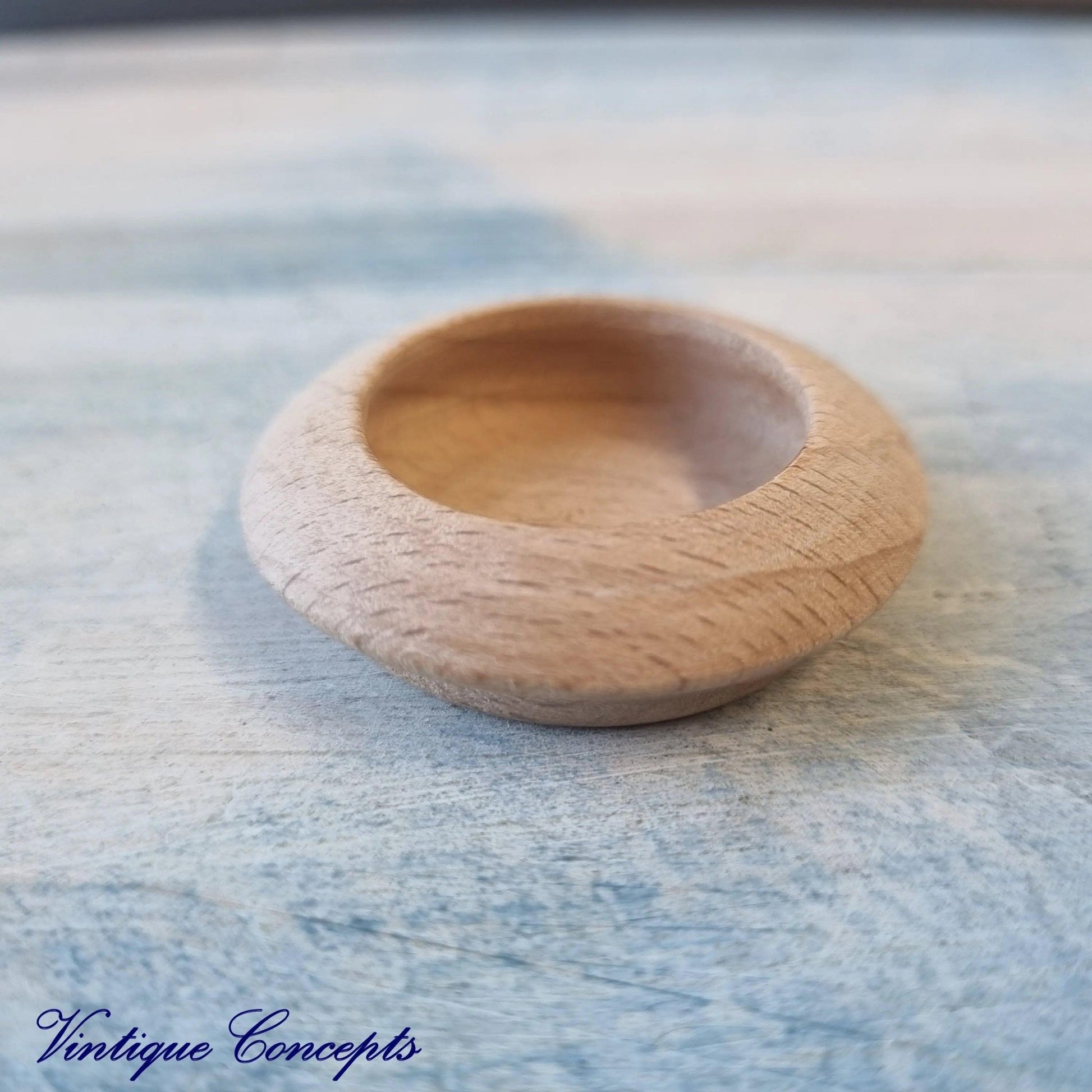 Concealed Cavity Round wooden door Handle 43mm dia-Vintique Concepts
