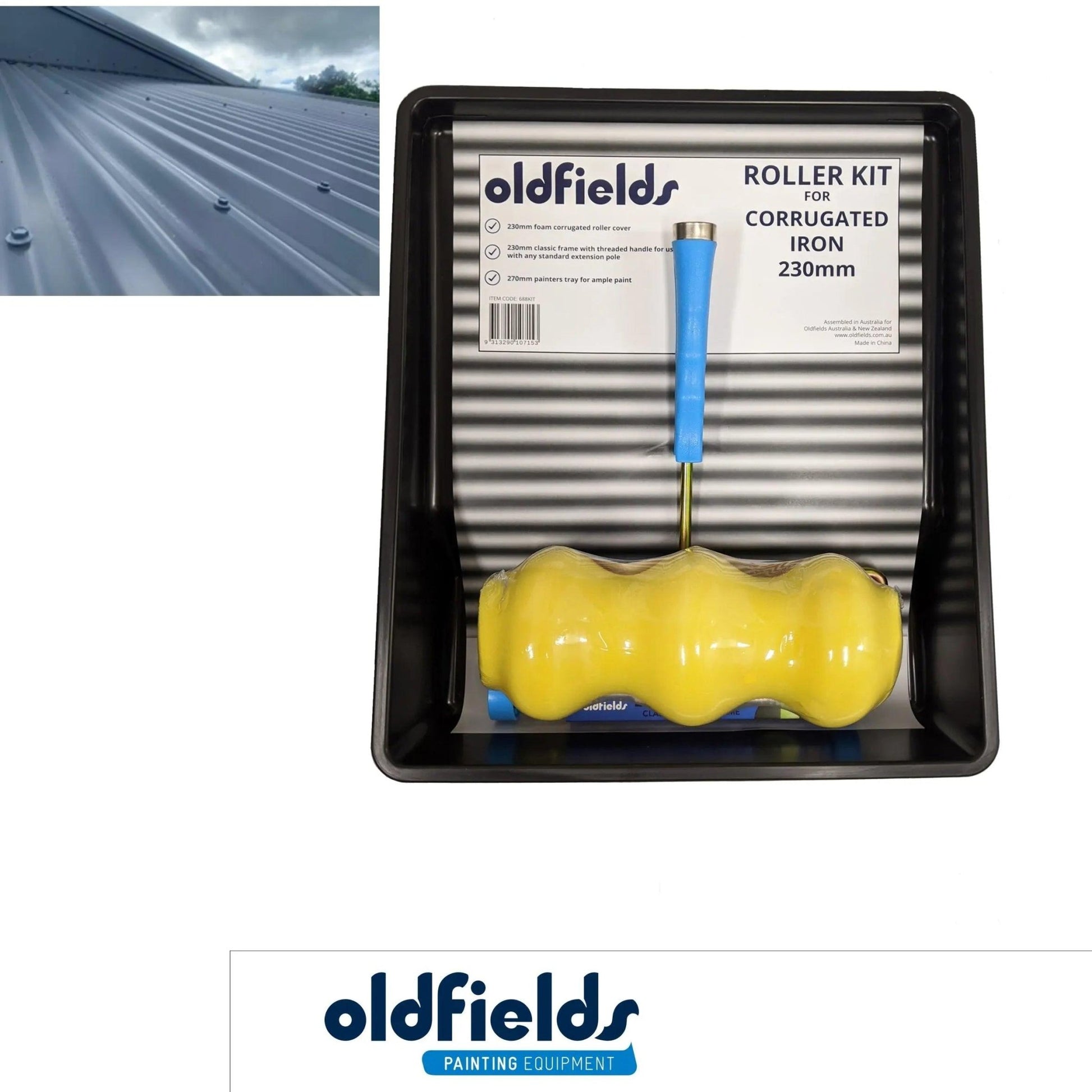 Corrogated 3 Bump Roof Roller Kits 230mm From Oldfields-Vintique Concepts