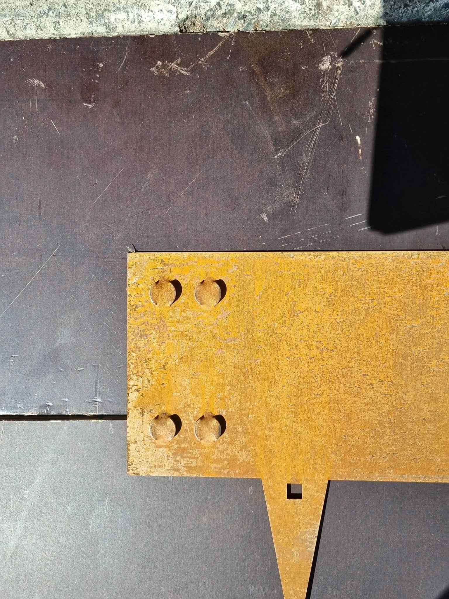 Corten Garden edging 150mm high x 1mtr long