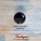 Crystal Glass Cabinet Drawer Knob BLACK OPAL with Chrome Base 30mm Dia-Vintique Concepts