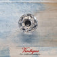 Crystal Glass Cabinet Drawer Knob Clear with Chrome Base 30mm Dia-Vintique Concepts