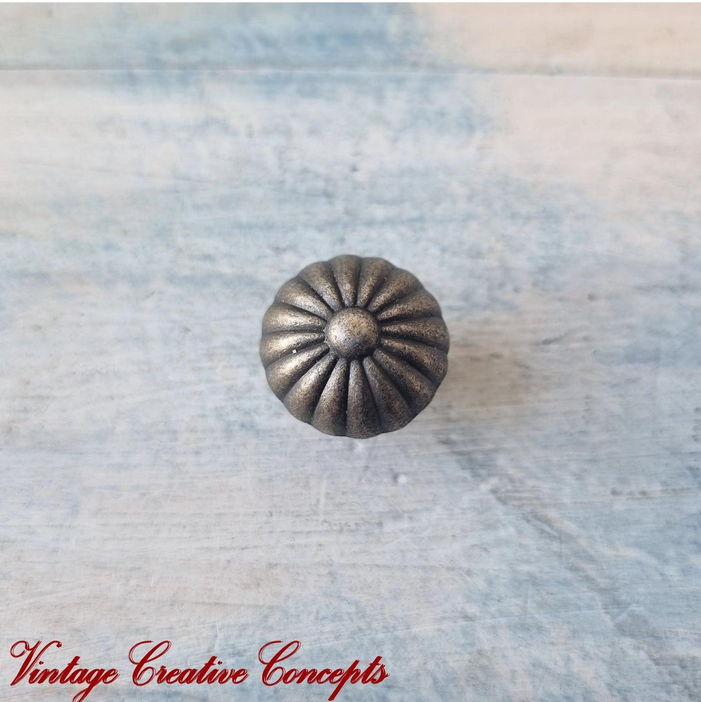 Curved Vintage furniture knob Bronze 18mm-Vintique Concepts