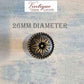 Daisy Bronze Furniture Knob Rose 26mm diameter