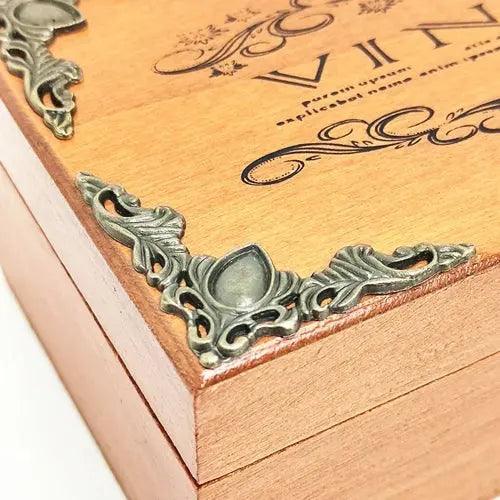 Decorative antique SILVER ornate corner 40mm x 40mm  (each)-Vintique Concepts