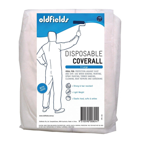 Disposable Hooded white overalls or coveralls XL (X Large)-Vintique Concepts