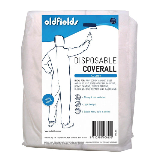Disposable Hooded white overalls or coveralls XXL (XX Large)-Vintique Concepts