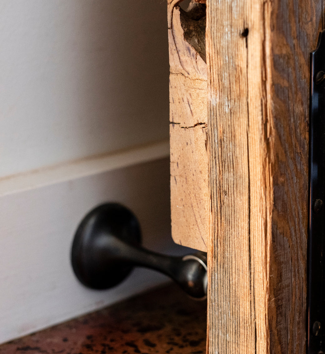 Polished Brass Magnetic door stop 75mm L x 44mm baseplate-Vintique Concepts