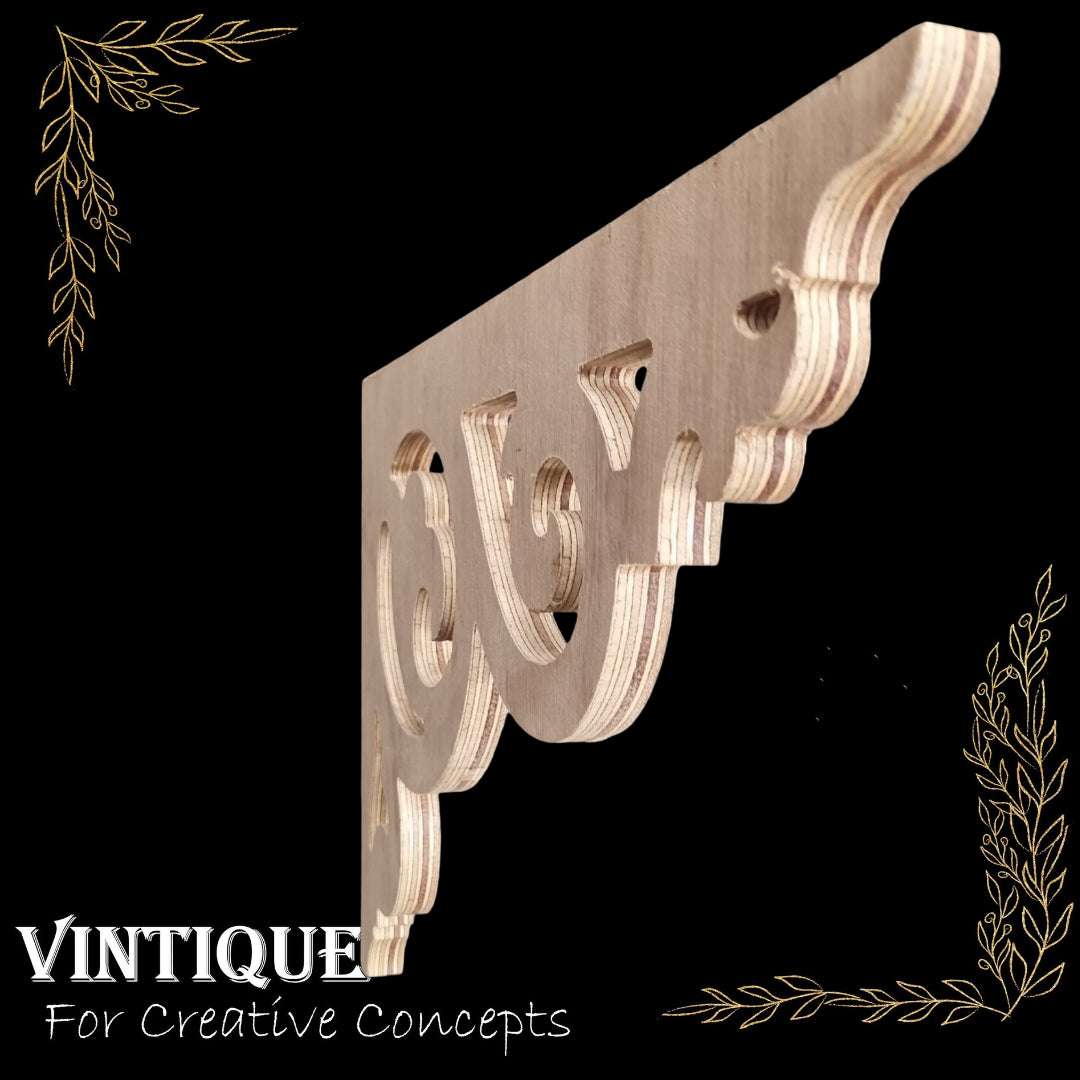 Carved wooden Lace Fretwork Corner -(FW29) 440mm x 292mm