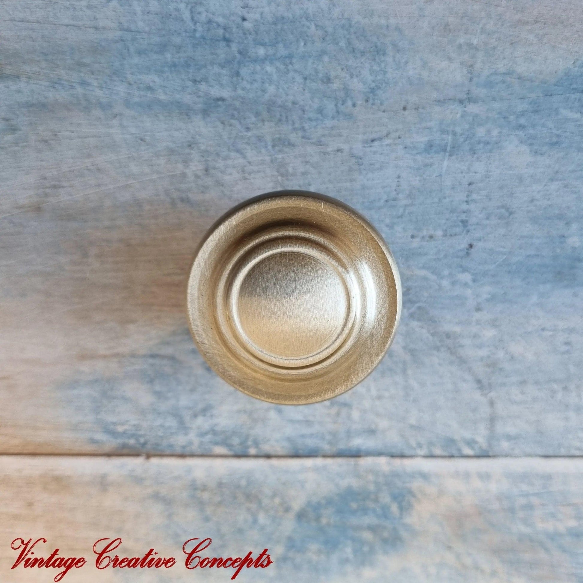 Firenze Series Solid Brass Ringed Cabinet knob Handle 32mm dia-Vintique Concepts