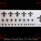 Fleur de Lis Border assorted sizes  furniture paint stencil 150mm x 450mm-Vintique Concepts