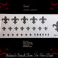 Fleur de Lis Border assorted sizes  furniture paint stencil 150mm x 450mm-Vintique Concepts