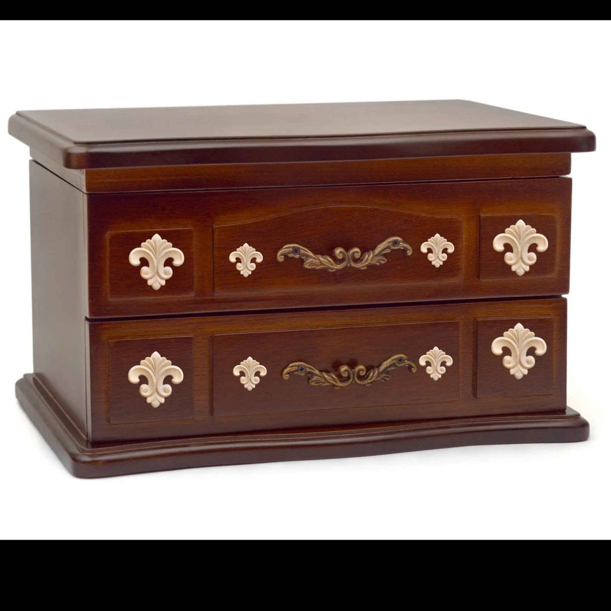 Fleur De Lis centre wood applique  10cm x 10cm