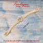 Fleur de Lis Ivory with Chrome silver Drawer handle 180mm long-Vintique Concepts