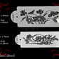 Floral Border Stencil for Cakes, Furniture painting  (1 pair)-Vintique Concepts