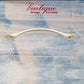 Floral Ivory with Gold  Flower Drawer handle 160mm long-Vintique Concepts