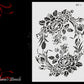 Flower Bouquet Vintage furniture paint stencil (A4 Size)-Vintique Concepts
