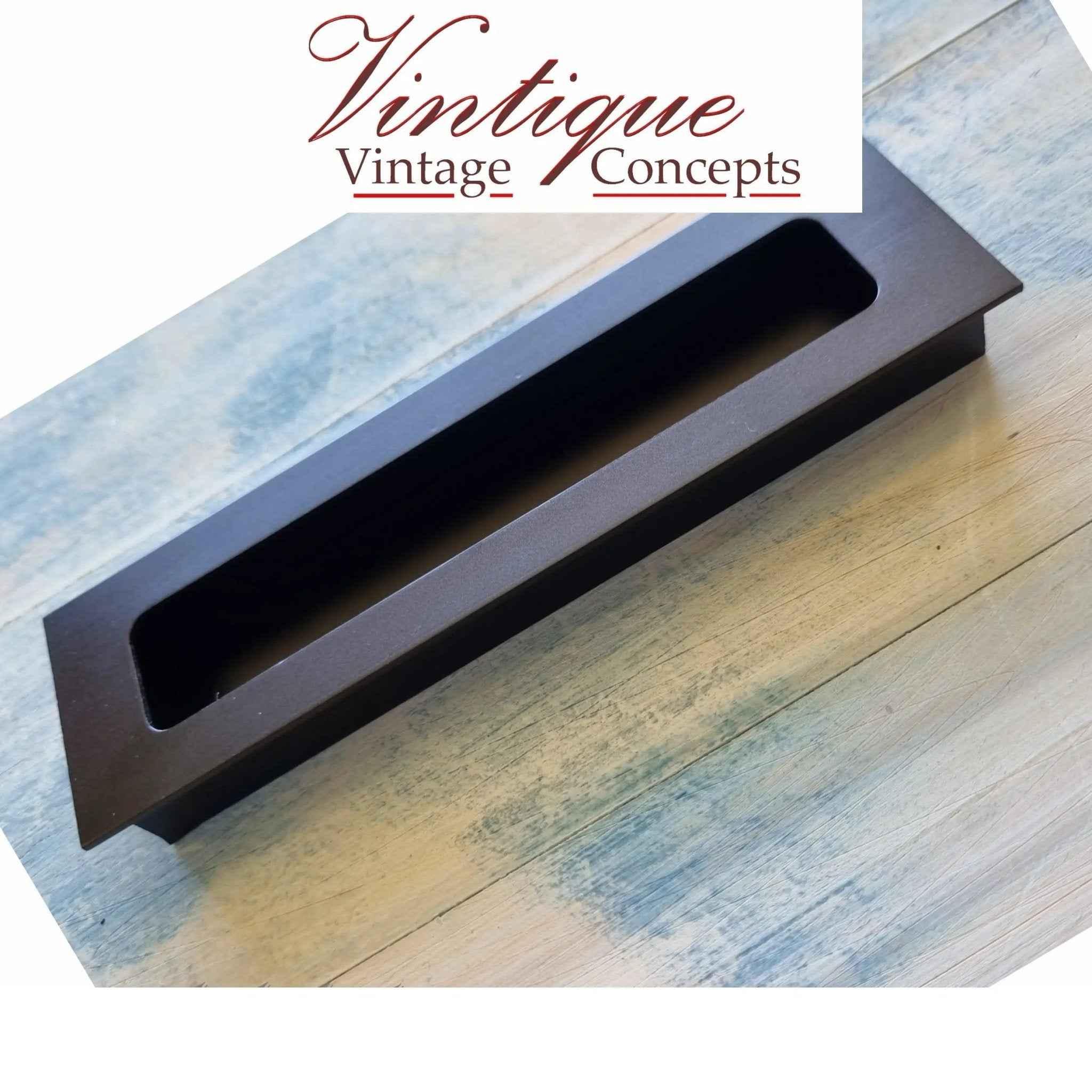 Pull Handle Invisable flush pull handle-Flush Pull handle Satin Black (invisable screws ...