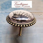 French series Vintage Glass/Zinc Alloy Gold Knob 54mm Royal Crown