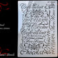 French Words vintage furniture paint stencil (A4 Size) also good with cake making-Vintique Concepts