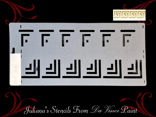 Greek Key Border vintage furniture paint stencil 330mm x 115mm-Vintique Concepts
