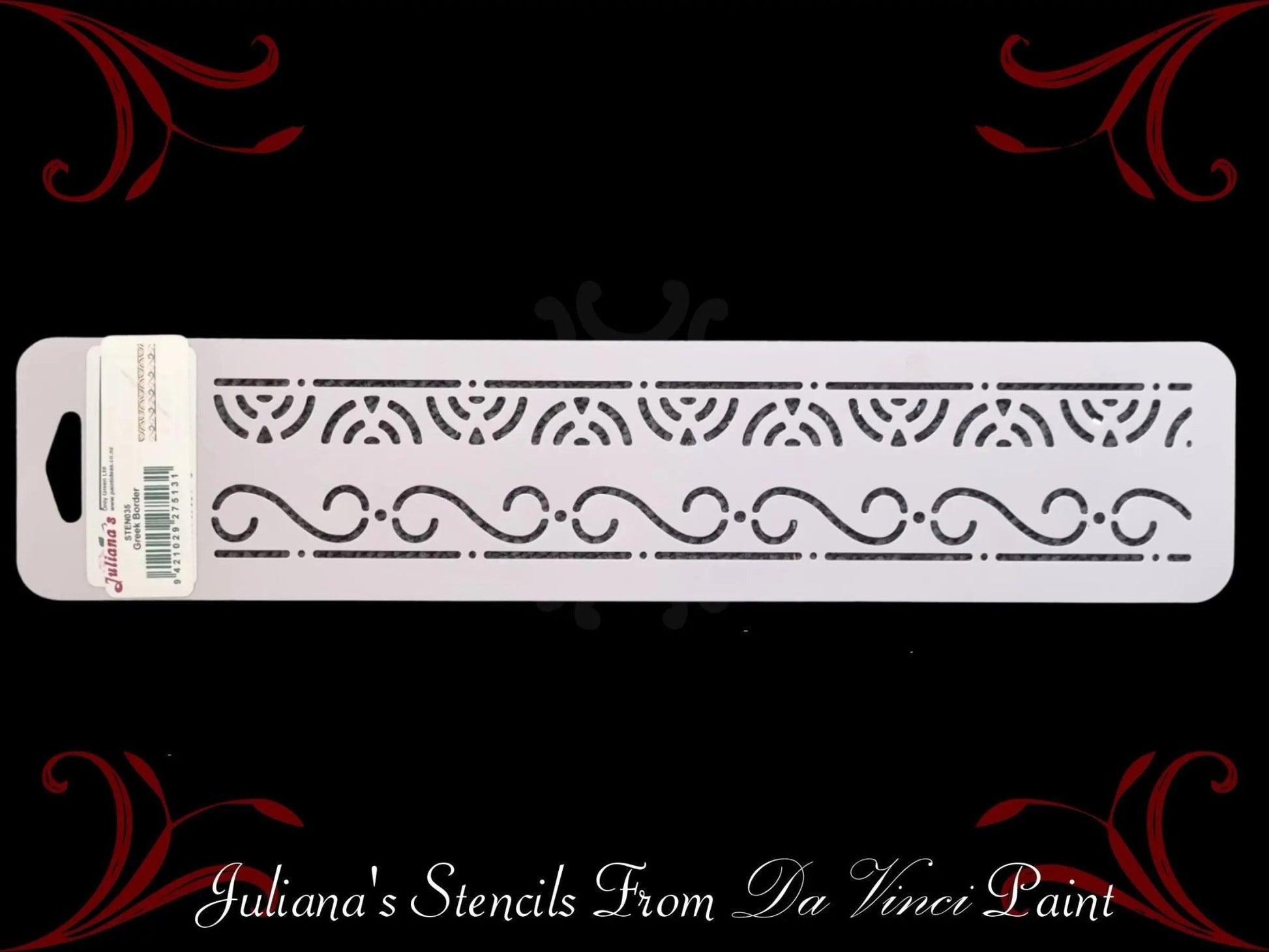 Greek pattern Border vintage furniture paint stencil 355mm x 75mm-Vintique Concepts