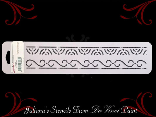 Greek pattern Border vintage furniture paint stencil 355mm x 75mm-Vintique Concepts