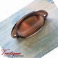 Half Moon Drawer Pull  Handle Antique Copper 86mm