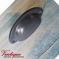 Half Moon Drawer Pull  Handle Batleship Grey 86mm-Custom Colours