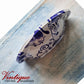 Half Moon Drawer Pull  Handle Blue Vines 86mm-Custom Colours