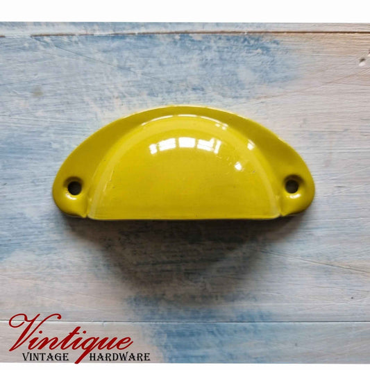 Half Moon Drawer Pull  Handle Lively Olive 86mm-Custom Colours