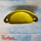 Half Moon Drawer Pull  Handle Lively Olive 86mm-Custom Colours