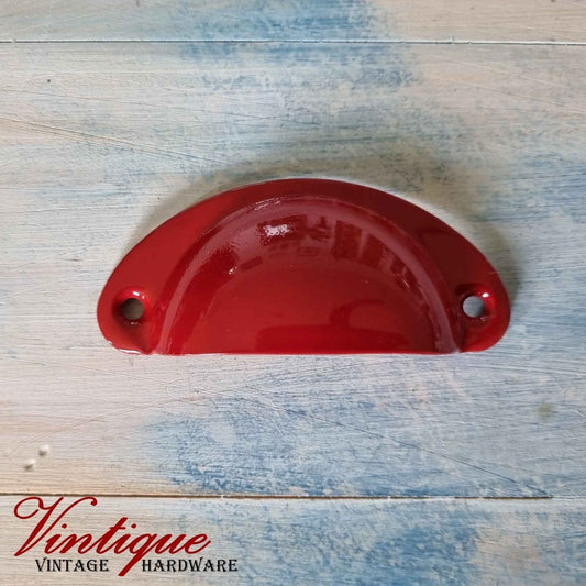 Half Moon Drawer Pull  Handle Rose Petals 86mm-Custom Colours