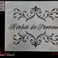 HERBES DE PROVENCE French PREMIUM furniture Paint stencil 390 x 305mm-Vintique Concepts
