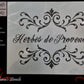 HERBES DE PROVENCE French PREMIUM furniture Paint stencil 390 x 305mm-Vintique Concepts