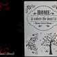 HOME is where the heart is furniture and wall Paint Stencil-Vintique Concepts