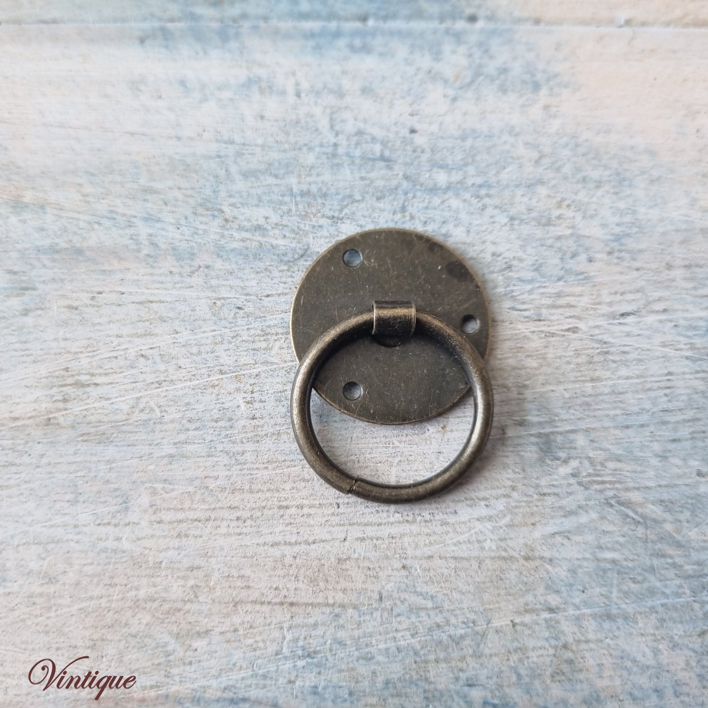 Itzy Bitzy Ring jewelry Box handle Bronze 21 x 29mm-Vintique Concepts