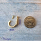 Itzy single prong Coat / key hooks (pkt of 5) 23mm x 18mm-Vintique Concepts