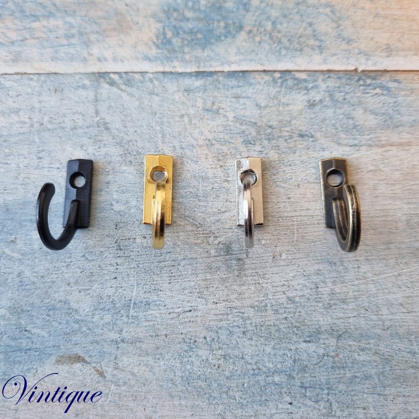 Itzy single prong Coat / key hooks (pkt of 5) 23mm x 18mm-Vintique Concepts