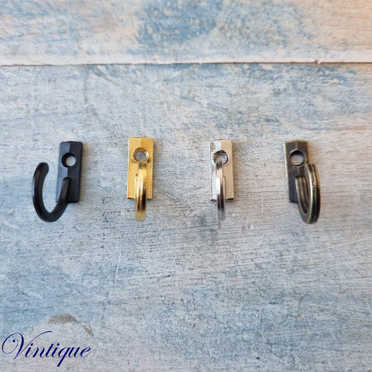 Itzy single prong Coat / key hooks (pkt of 5) 23mm x 18mm-Vintique Concepts