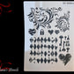 Keys & Locks vintage furniture paint stencil (A4 Size)-Vintique Concepts