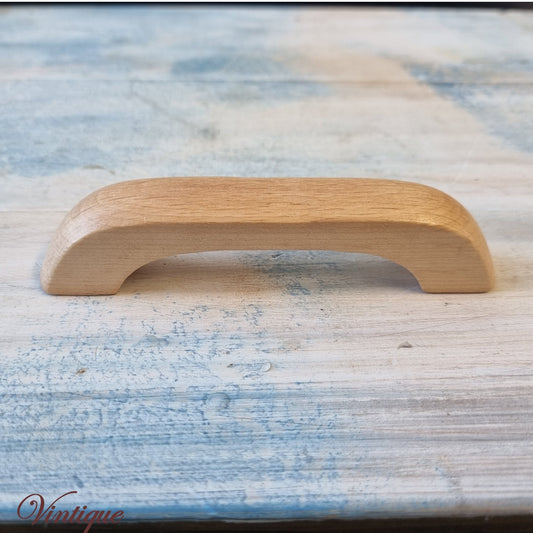 Lacquered Beach cupboard wooden handle 115mm Long-Vintique Concepts