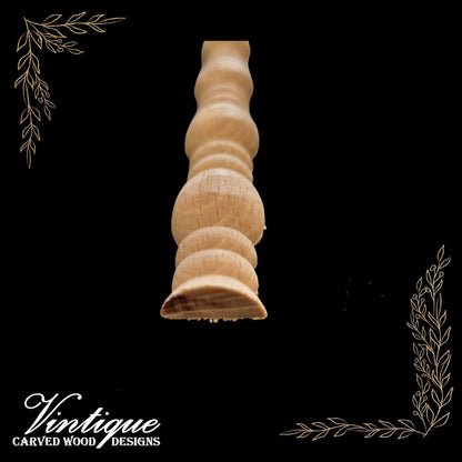 Large HM Beads Wood border furniture edging/  trim moulding 18mm wide-Vintique Concepts
