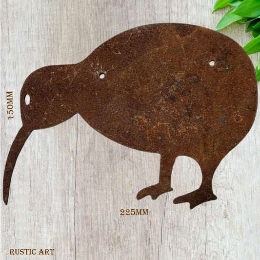 LARGE KIWI Bird Rusty metal 225mm 150mm-Vintique Concepts