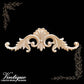 Leafy Scallop carved wood Centre Applique 30cm x 8cm