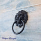 Lion Head Ring Drawer  Pull BLACK- 43mm x 67mm-Vintique Concepts